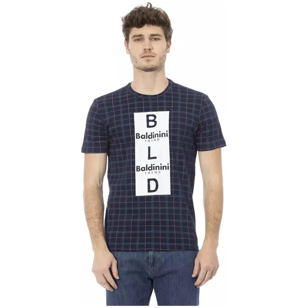 Baldinini Trend Blue Cotton T-Shirt