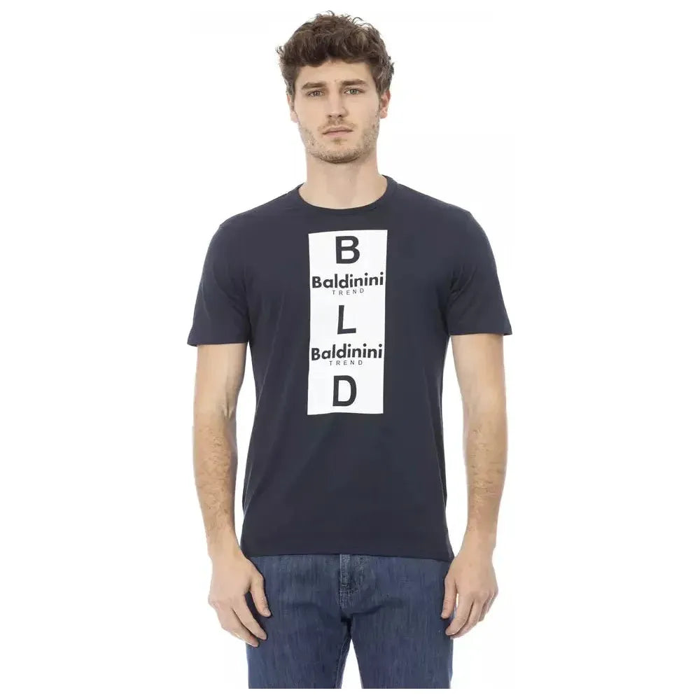 Baldinini Trend Blue Cotton T-Shirt
