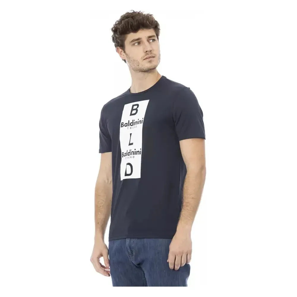Baldinini Trend Blue Cotton T-Shirt