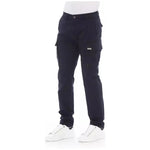 Baldinini Trend Blue Cotton Men Cargo Trouser