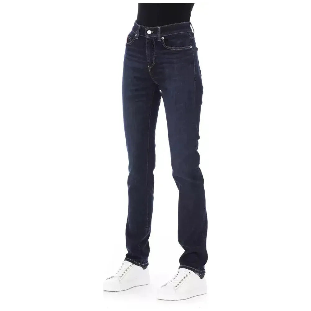 Baldinini Trend Blue Cotton Jeans Denim