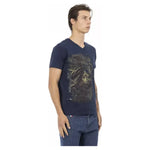 Trussardi Action Blue Cotton Men T-Shirt TR-22890-S
