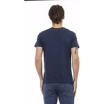 Trussardi Action Blue Cotton Men T-Shirt TR-22890-S
