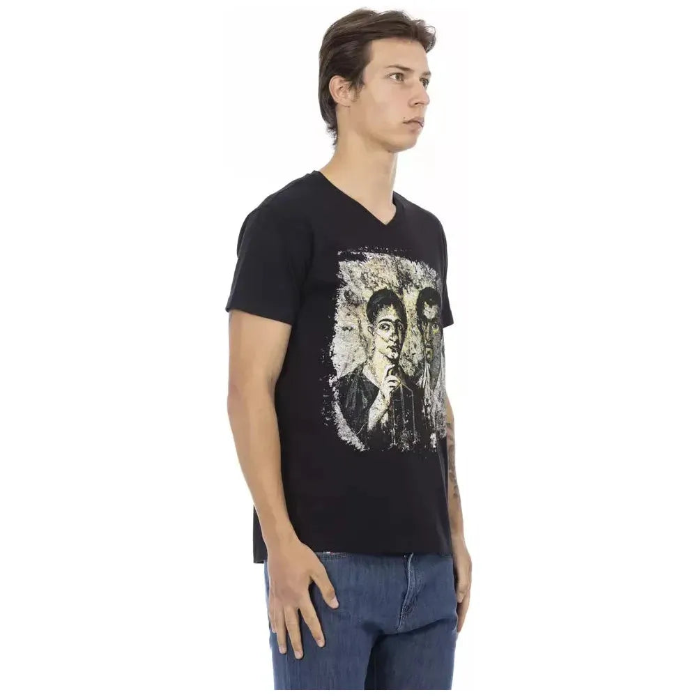 Trussardi Action Black Cotton Men's T-Shirt