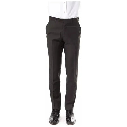 Uominitaliani Gray Wool Men's Suit Pant