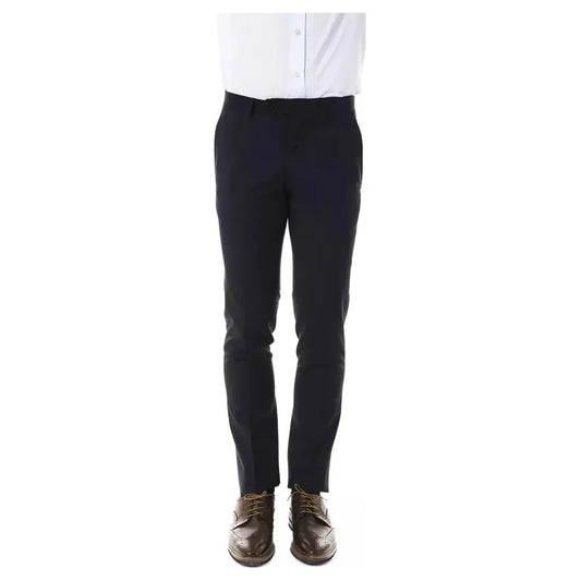 Uominitaliani Gray Wool Men Pant