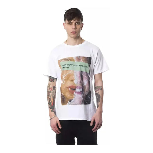 Nicolo Tonetto White Cotton Men T-Shirt Nicolo Tonetto Light Gray