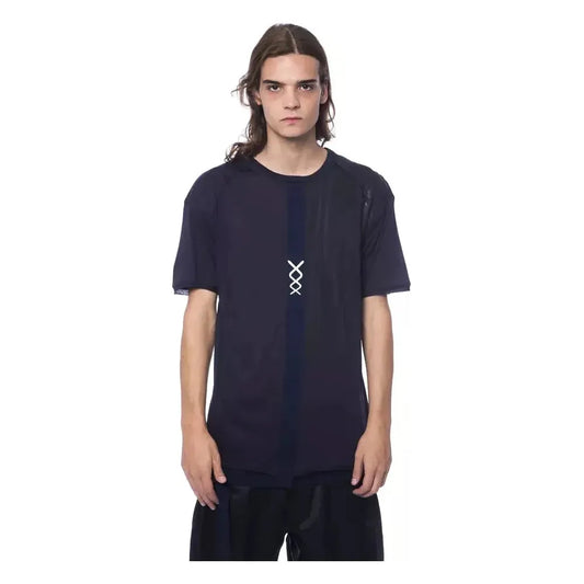 Nicolo Tonetto Blue Cotton Men T-Shirt Nicolo Tonetto Dark Slate Gray