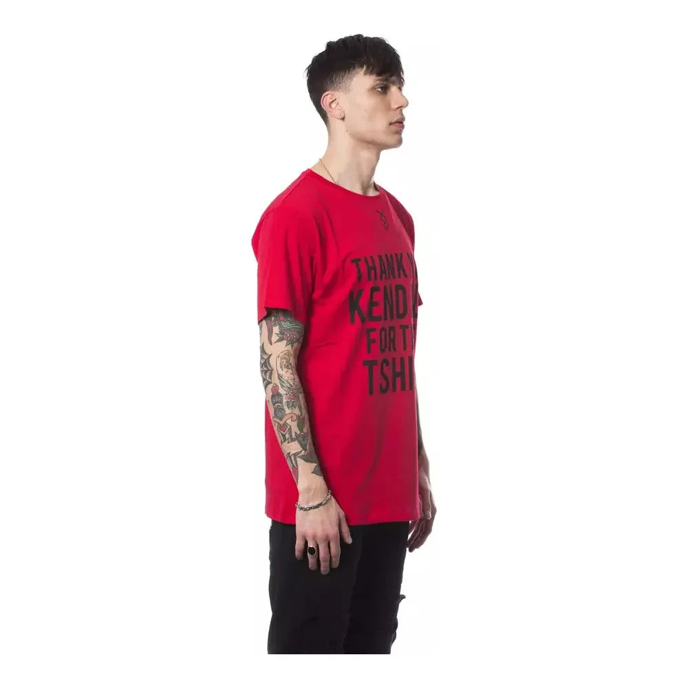 Nicolo Tonetto Red Cotton Men T-Shirt