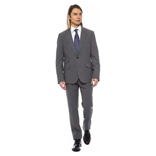 Billionaire Italian Couture Gray Wool Men Suit Billionaire Italian Couture Dark Slate Gray