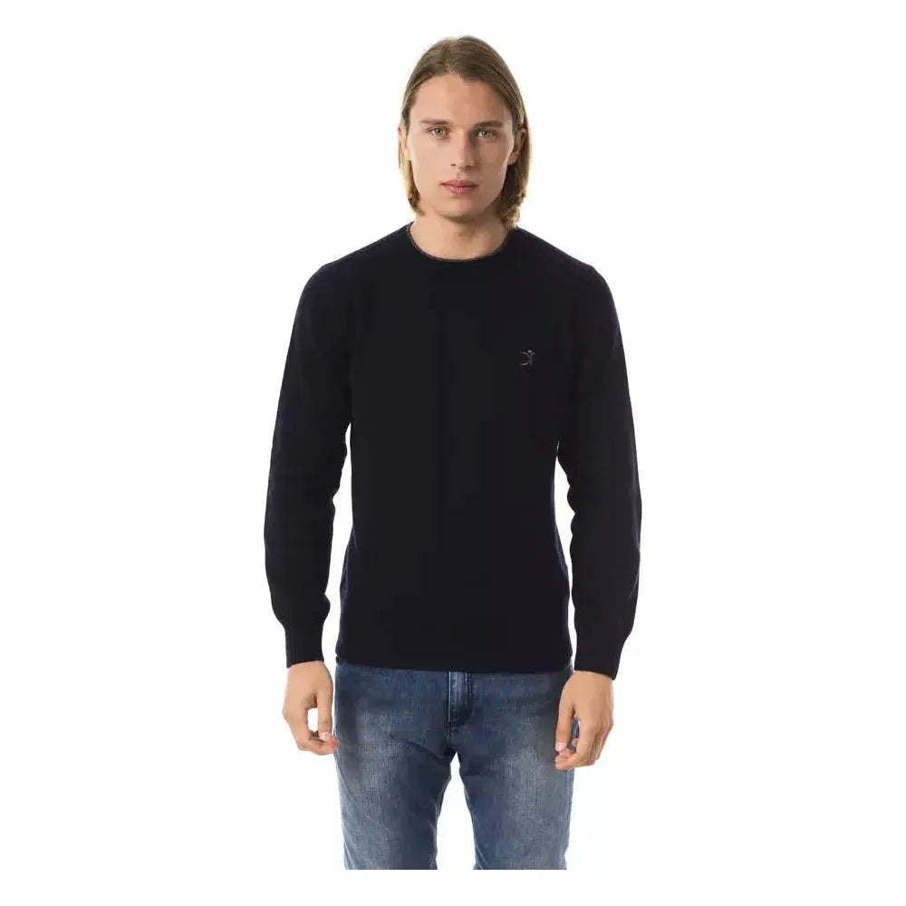 Uominitaliani Blue Wool Sweater