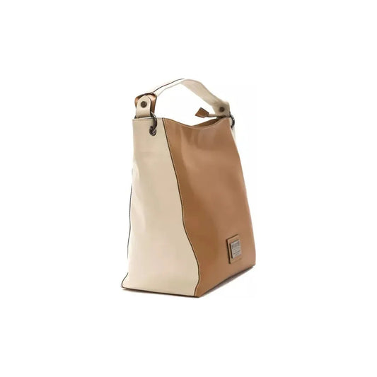 Pompei Donatella Brown Leather Women Shoulder Bag Pompei Donatella Sienna