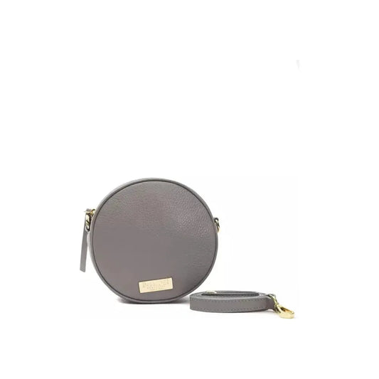 Pompei Donatella Gray Leather Women Crossbody Crossbody Bag Pompei Donatella Slate Gray