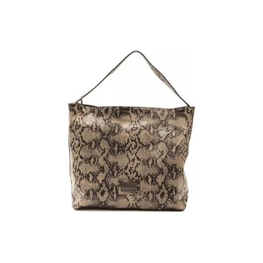 Pompei Donatella Brown Leather Women Shoulder Bag Pompei Donatella Dark Olive Green