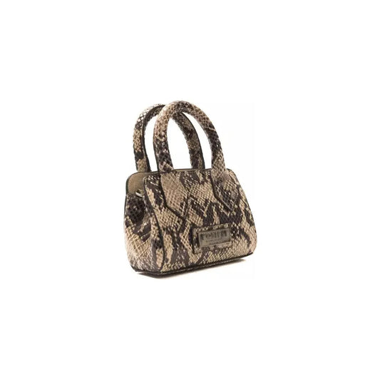 Pompei Donatella Brown Leather Women Mini Tote Handbags, Wallets & Cases Pompei Donatella Dark Olive Green