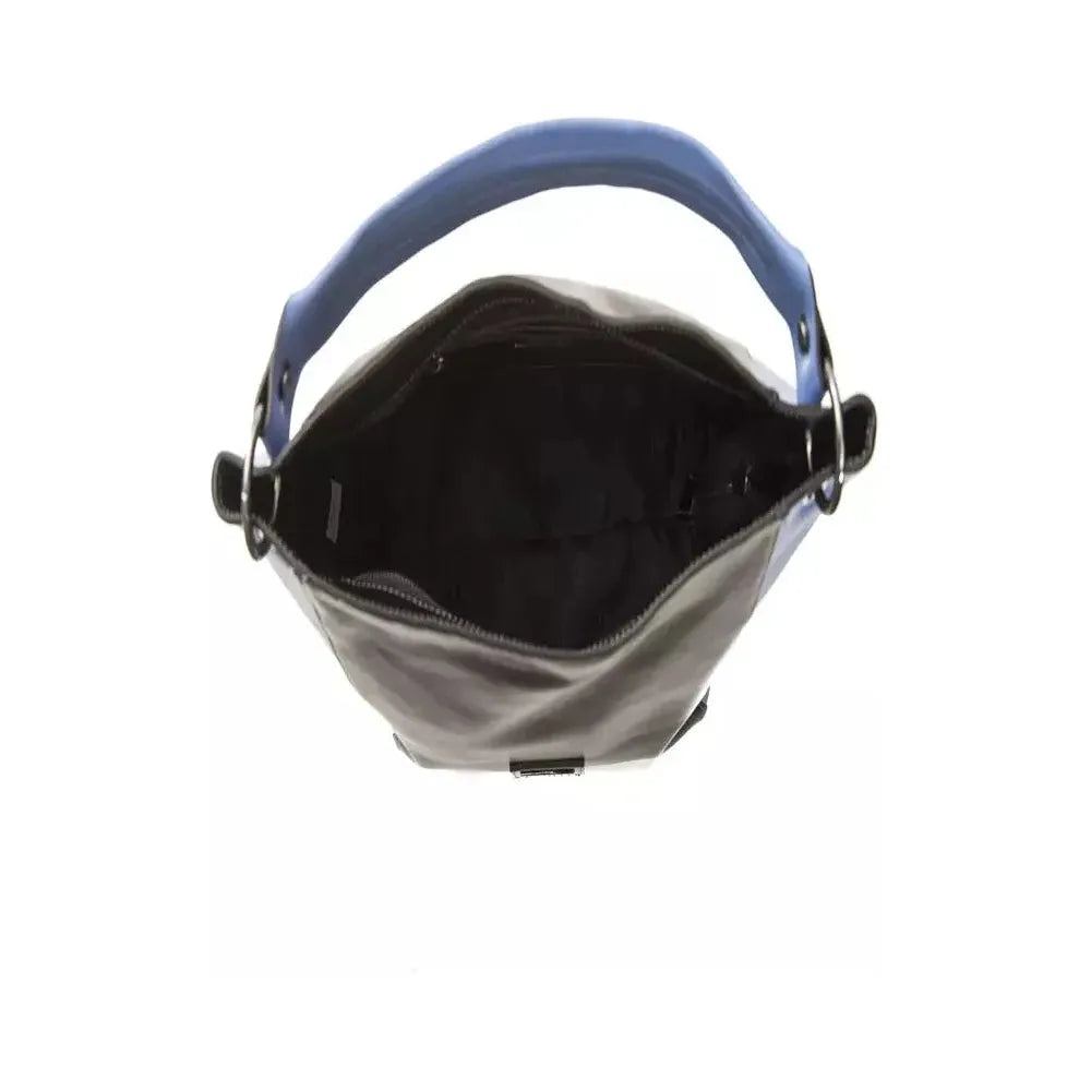 Pompei Donatella Black Leather Shoulder Bag