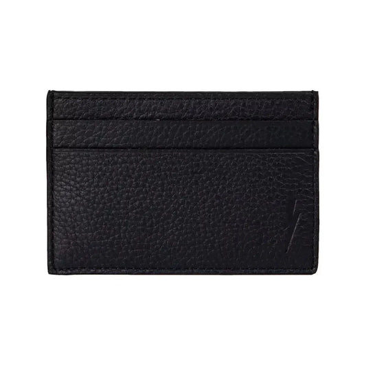 Neil Barrett Black Leather Men Wallet Neil Barrett Black