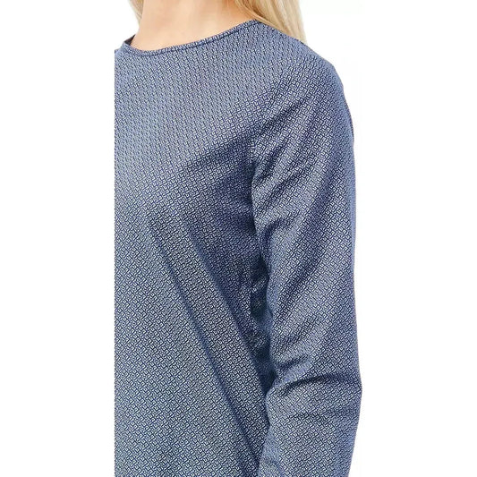 Bagutta Blue Cotton Women Shirt WOMAN TOPS AND SHIRTS Bagutta Dark Slate Gray