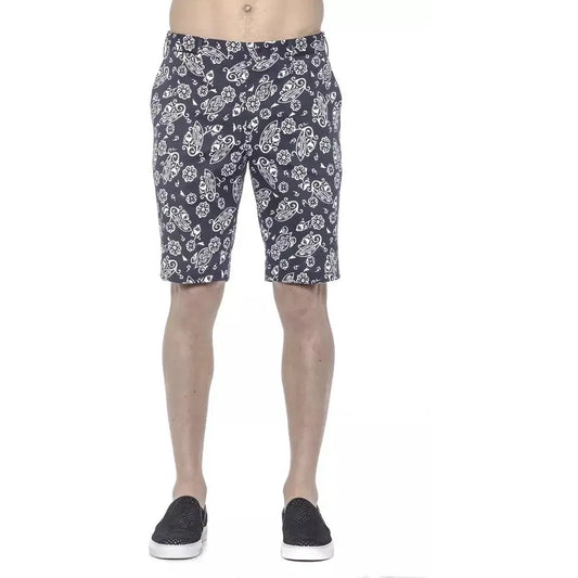 PT Torino Blue Cotton Men's Bermuda Short Shorts PT Torino Rosy Brown