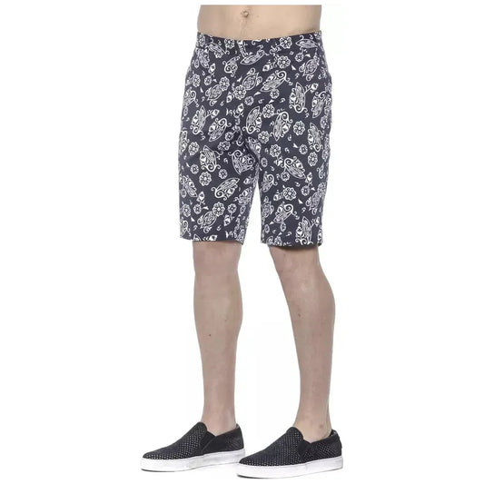 PT Torino Blue Cotton Men's Bermuda Short Shorts PT Torino Rosy Brown