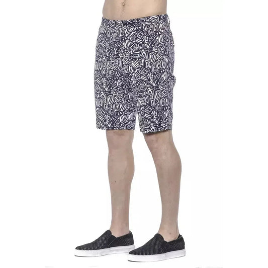 PT Torino Blue Cotton Men Bermuda Short Shorts PT Torino Rosy Brown