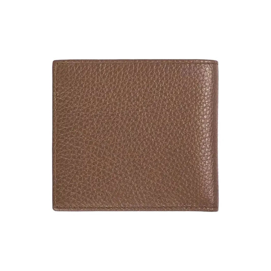 Trussardi Brown Leather Men Wallet Trussardi Dim Gray
