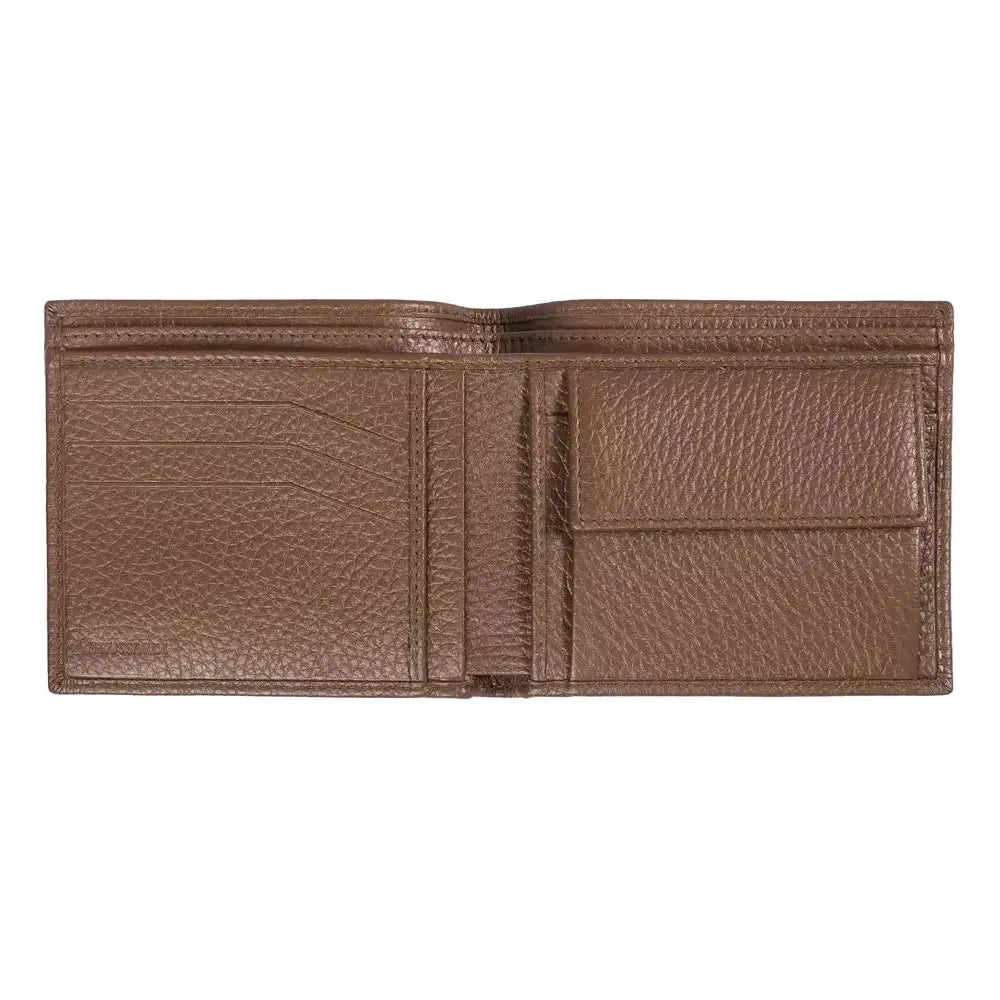 Trussardi Brown Leather Men Wallet