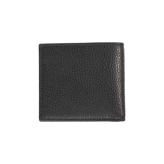 Trussardi Black Leather Men's Wallet Trussardi Dark Slate Gray
