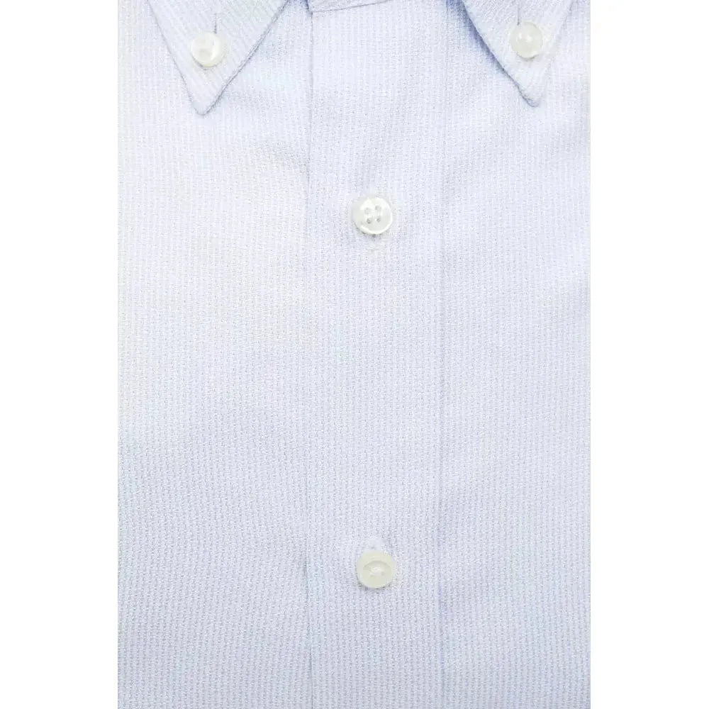 Robert Friedman Light Blue Cotton Men Shirt 1728,67345744032,Clothing,Dress Shirts - Shirts - Clothing,IT44 | XS,L,Light Blue,M,Men,Men - Clothing,New with tags,Robert Friedman,S,Shirts - Clothing,Shirts - Men - Clothing