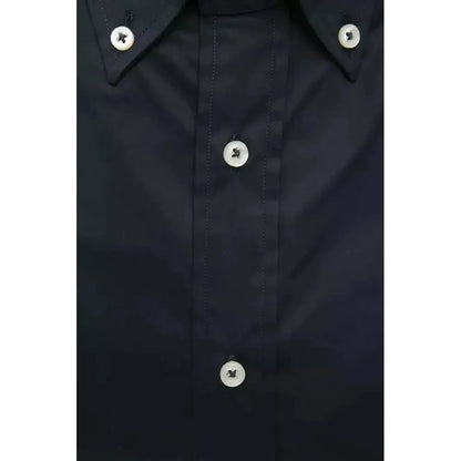 Robert Friedman Black Cotton Men Shirt 1728,67345744032,Black,Clothing,Dress Shirts - Shirts - Clothing,IT44 | XS,L,M,Men,Men - Clothing,New with tags,Robert Friedman,Shirts - Clothing,Shirts - Men - Clothing,XL