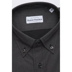 Robert Friedman Black Cotton Men's Shirt RO-20459-M