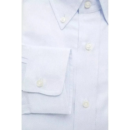 Robert Friedman Light Blue Cotton Men Shirt 1728,67345744032,Clothing,Dress Shirts - Shirts - Clothing,IT44 | XS,L,Light Blue,M,Men,Men - Clothing,New with tags,Robert Friedman,S,Shirts - Clothing,Shirts - Men - Clothing