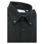 Robert Friedman Black Cotton Men's Shirt RO-20446-M