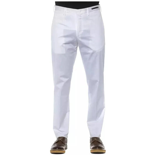 PT Torino White Cotton Men's Trousers PT Torino Light Gray