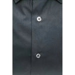 Robert Friedman Black Cotton Men Shirt RO-20419-M