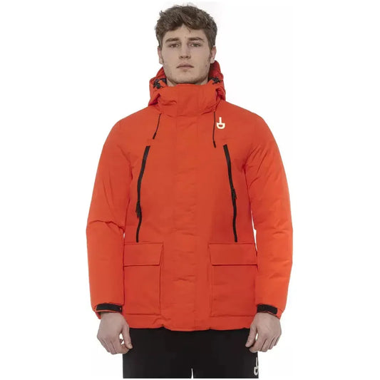 Tond Red Polyester Men's Jacket MAN COATS & JACKETS