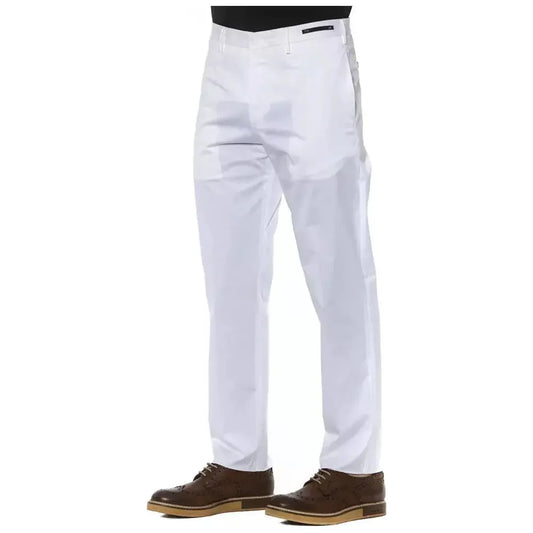 PT Torino White Cotton Men's Trousers PT Torino Light Gray