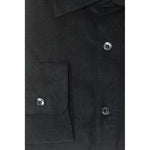 Robert Friedman Black Cotton Men Shirt RO-20359-M