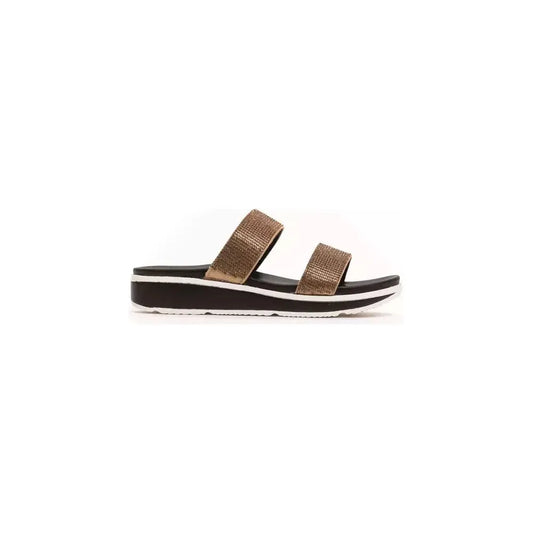 Péché Originel Beige Textile Women Sandal WOMAN SANDALS Péché Originel Beige