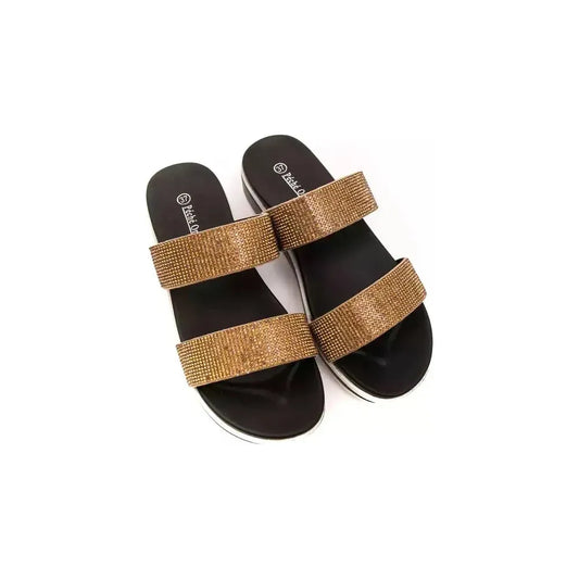 Péché Originel Beige Textile Women Sandal WOMAN SANDALS Péché Originel Tan