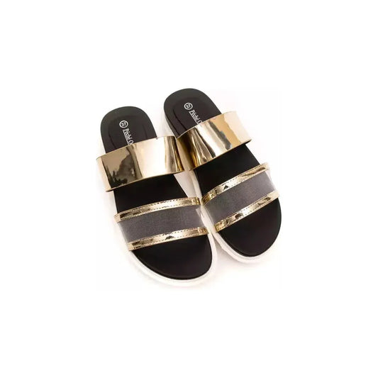 Péché Originel Gold Polyethylene Women Sandal Péché Originel Antique White