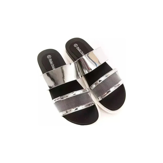Péché Originel Silver Polyethylene Women Sandal Péché Originel Antique White