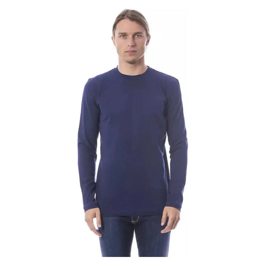 Verri Blue Cotton Men T-Shirt Verri Dark Slate Gray