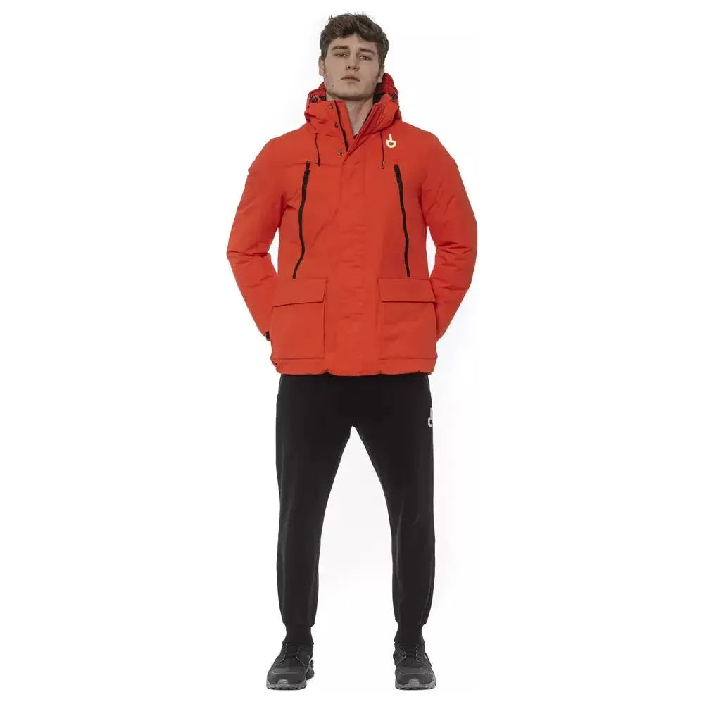 Tond Red Polyester Men's Jacket MAN COATS & JACKETS