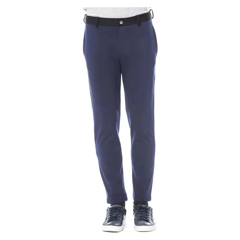 Verri Blue Viscose Pant