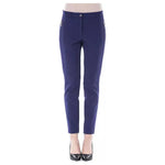 BYBLOS Blue Polyester Women's Slim Fit Pant