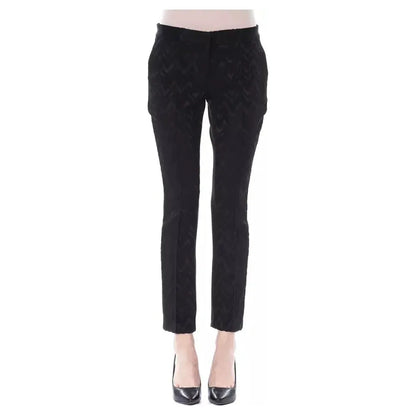 BYBLOS Black Marabou Women Pants 1728,67345744032,Black,BYBLOS,Casual Pants - Pants - Clothing,Clothing,IT40|S,Jeans & Pants - Women - Clothing,New with tags,Pants - Clothing,Women,Women - Clothing