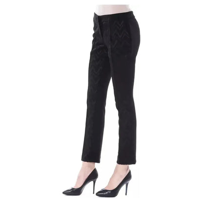 BYBLOS Black Marabou Women Pants 1728,67345744032,Black,BYBLOS,Casual Pants - Pants - Clothing,Clothing,IT40|S,Jeans & Pants - Women - Clothing,New with tags,Pants - Clothing,Women,Women - Clothing