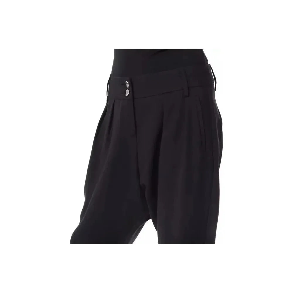 BYBLOS Black Polyester Women Pants