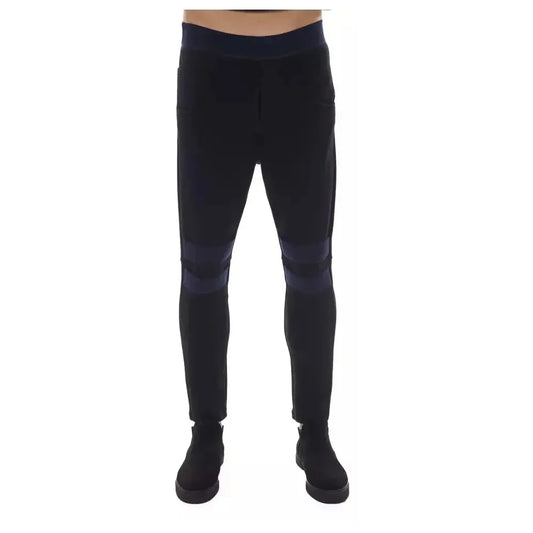 Nicolo Tonetto Black Polyamide Men Pants Nicolo Tonetto Dark Slate Gray